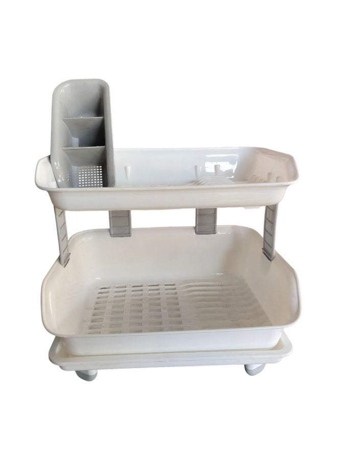 Khurshid Plastics Deloux Plastic Dish Rack From Khorshed Plast - White - Image 2